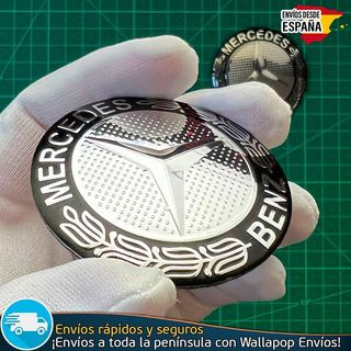 X4 Emblemas Mercedes Benz 56mm Pegatinas Tapacubos