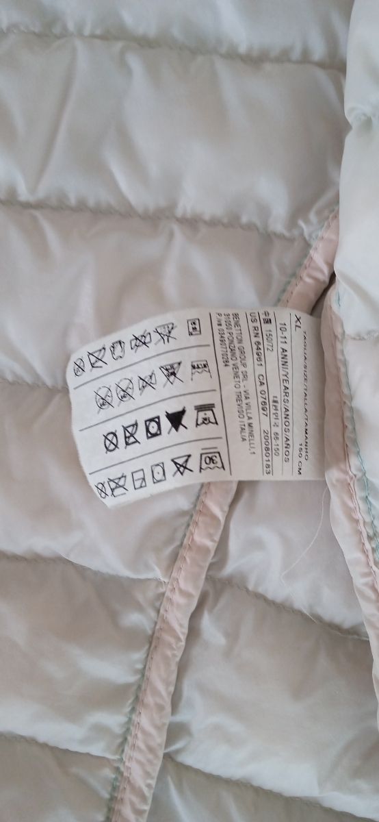 Piumino bambina  Benetton 100 gr