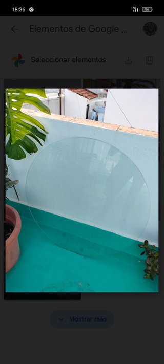 Cristal mesa de camilla