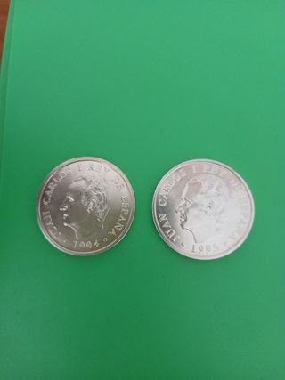 Monedas del rey cin circular de españa de 2000 pes