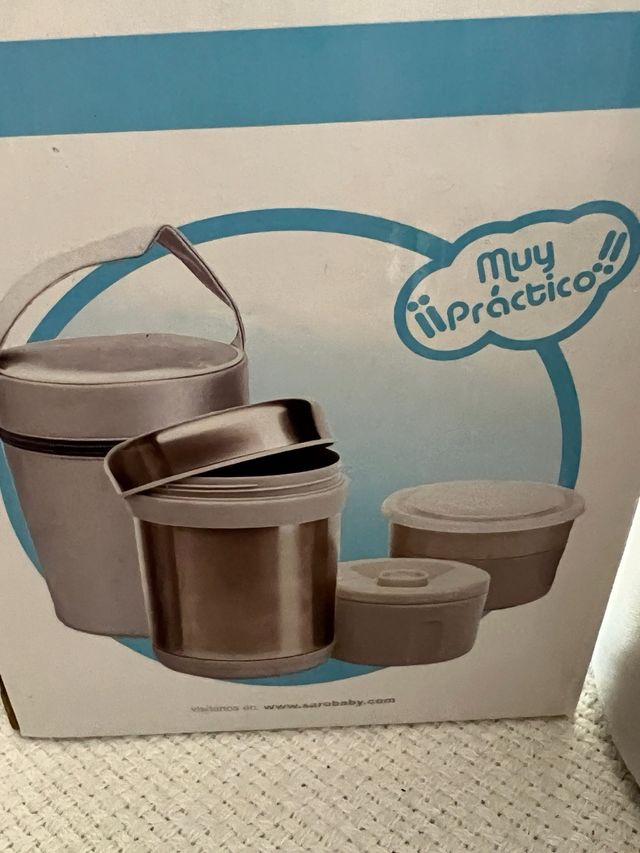 Termo de acero con bolsa