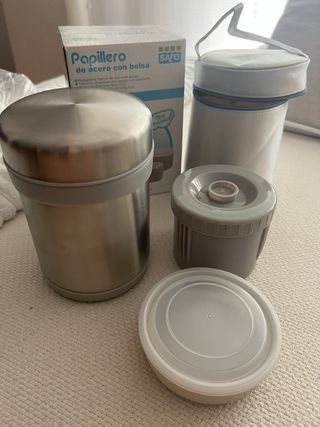 Termo de acero con bolsa