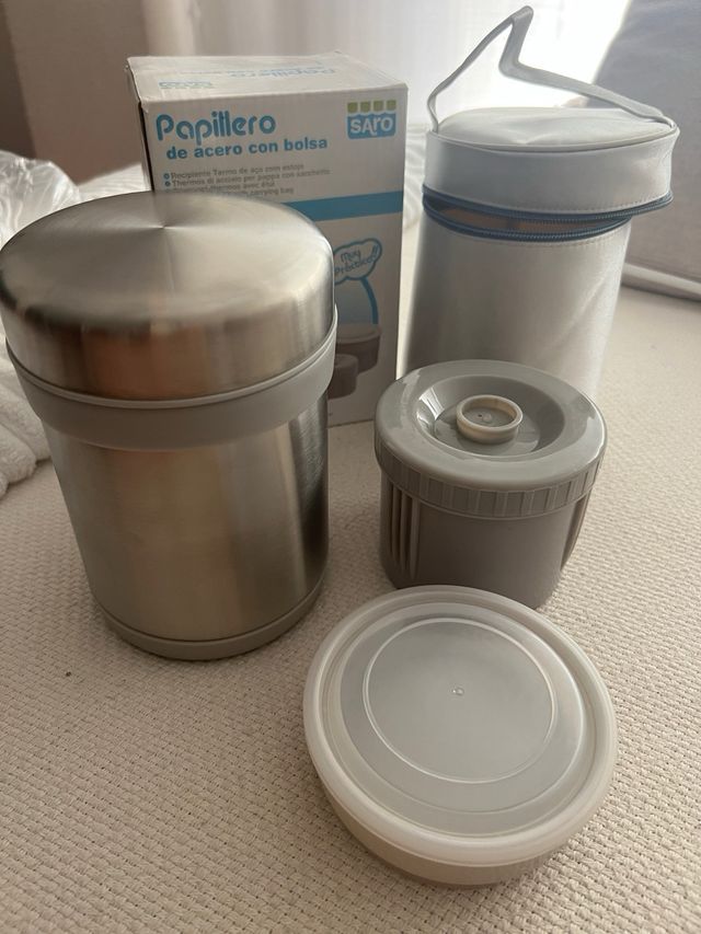 Termo de acero con bolsa