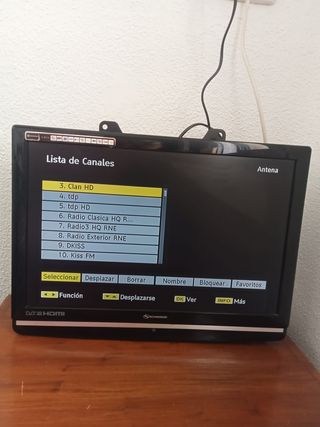 TV de 19 pulgadas HDMI con base para colgar