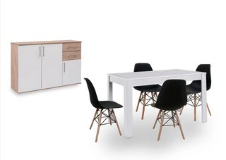 OFERTON PACK MESA COMEDOR + 4 SILLAS + RECIBIDOR I