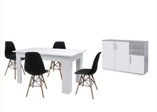 OFERTON PACK MESA COMEDOR + 4 SILLAS + RECIBIDOR I