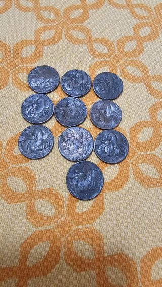 10 monete 10 centesimi re vittorio eman.
