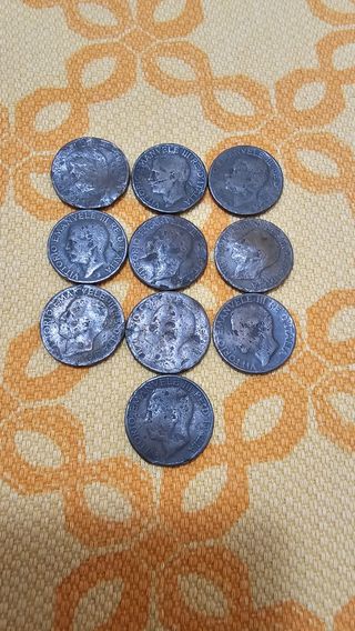 10 monete 10 centesimi re vittorio eman.