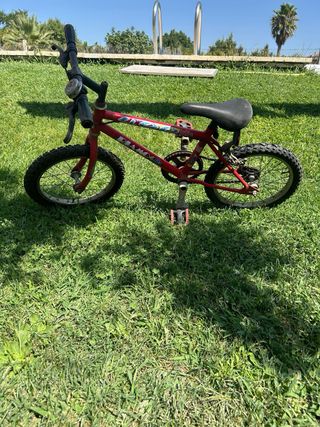 Bicicleta niños roja