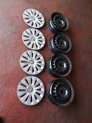 4 llantas VW y tapacubos 15"