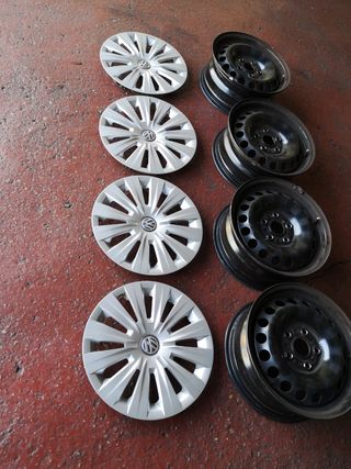 4 llantas VW y tapacubos 15"