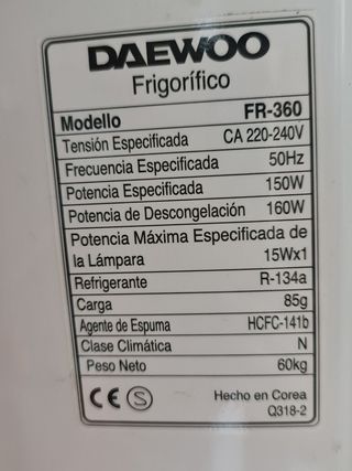 RECAMBIOS  FRIGORÍFICO