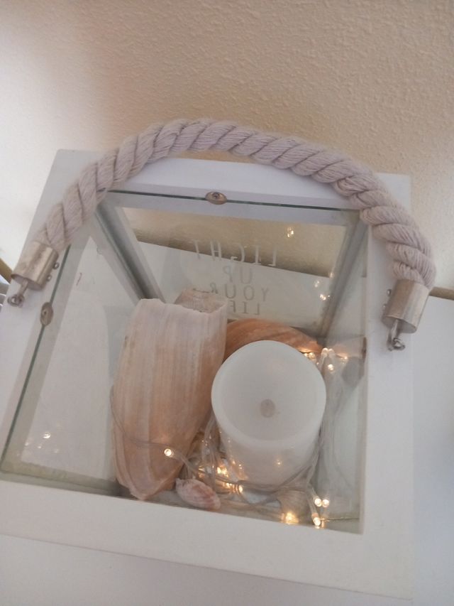 Candelabro vela y luces