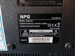 Televisor NPG para piezas