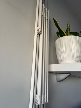 Rieles de cortina de panel japonés.