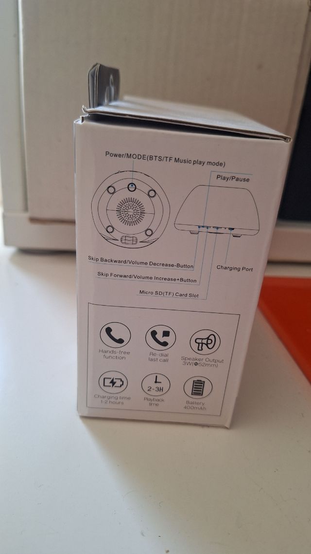 Altavoz Bluetooth con carga inalambrica