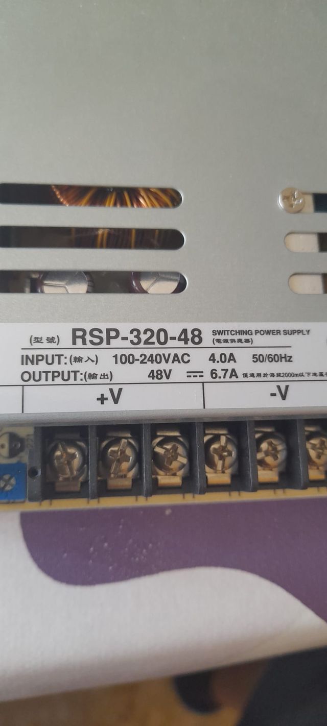 FUENTE ALIMENTACION 230 Vac - 48 Vcc 6,7A