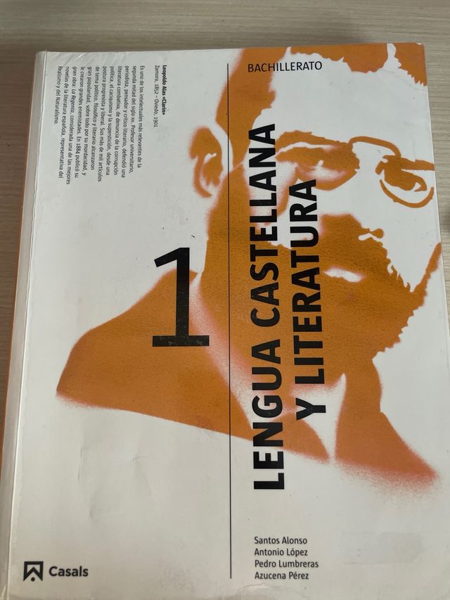 Libro; literatura castellana 1 bachillerato