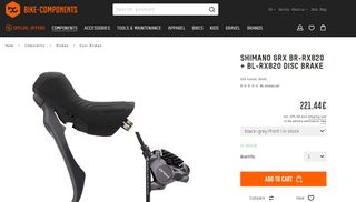 freno anteriore sinistro per bici corsa/gravel grx