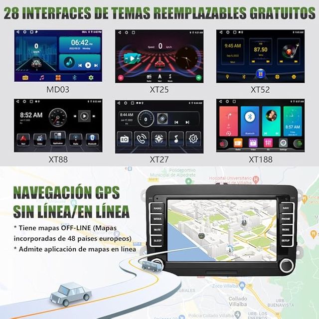 Radio coche con pantalla 🚗