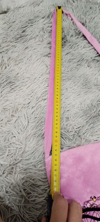 Bolso bandolera terciopelo Pantera rosa 