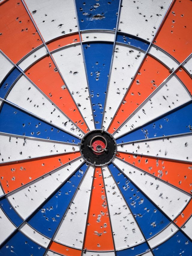 Diana para dardos metálicos