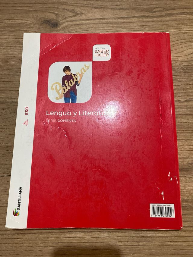 Libro Lengua y Literatura 4ESO Santillana