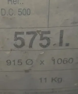 Deposito agua de 575 L. con bomba