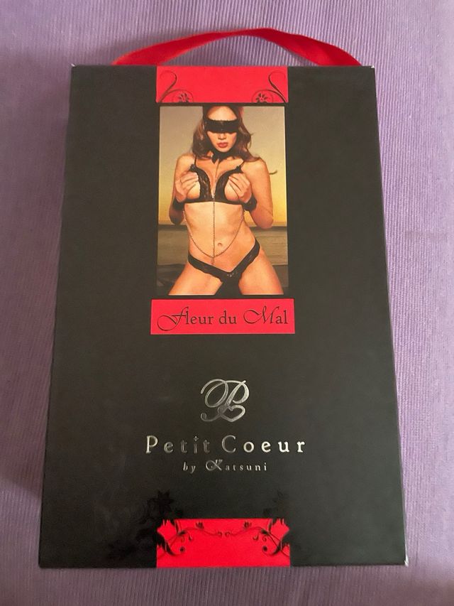 Lingerie donna sexy intimo Petit Coeur set 4 pz