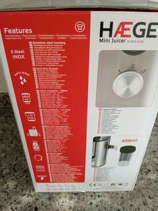 Licuadora inoxidable harger