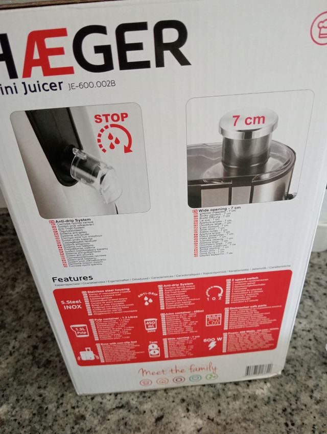 Licuadora inoxidable harger