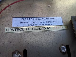 Amplificador HIFI Clarivox 18+18 W. Vintage 70's