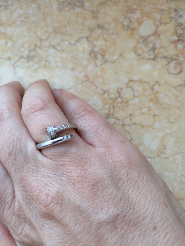 Anello acciaio donna misura 17