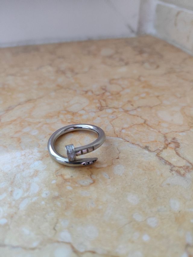 Anello acciaio donna misura 17
