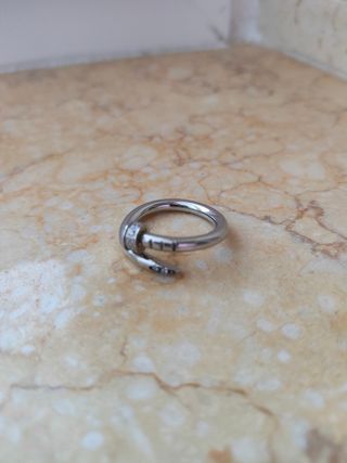 Anello acciaio donna misura 17