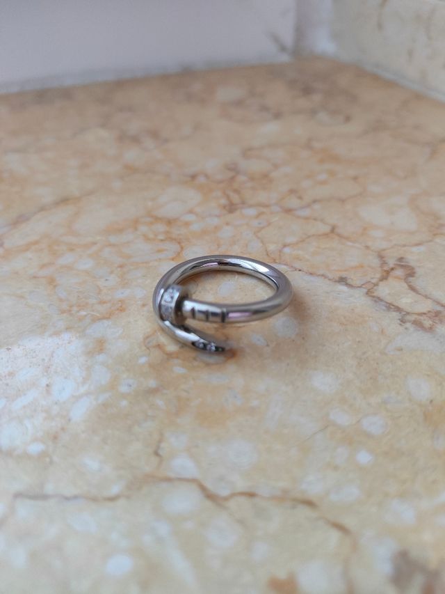 Anello acciaio donna misura 17