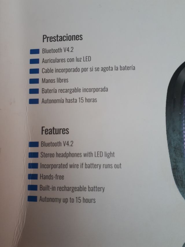 Auriculares inalámbricos con bluetooth