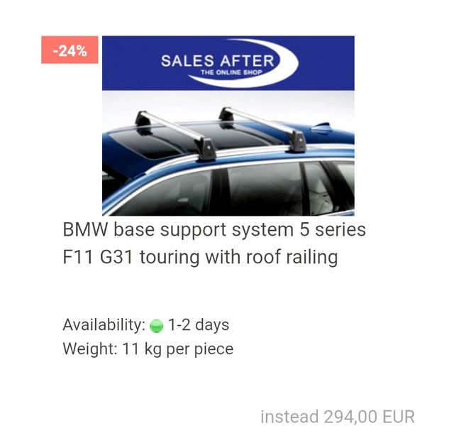 Travesaños BMW 5 series G31