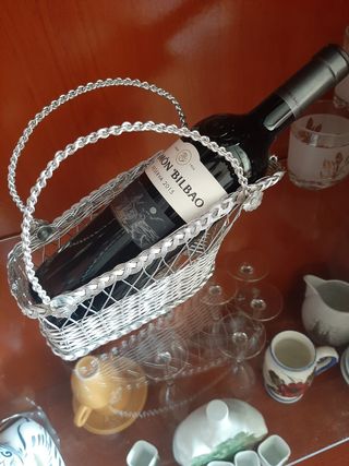 CESTO ARTESANAL BOTELLERO