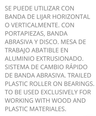LIJADORA BANDA SOBREMESA 0564 