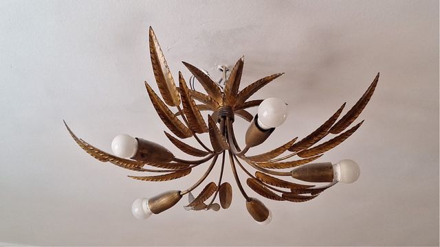 Lámpara vintage de Ferroarte con firma