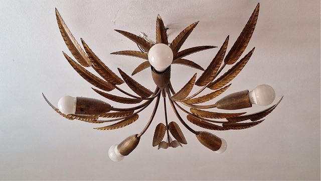 Lámpara vintage de Ferroarte con firma