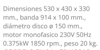 LIJADORA DE BANDA INCLINABLE