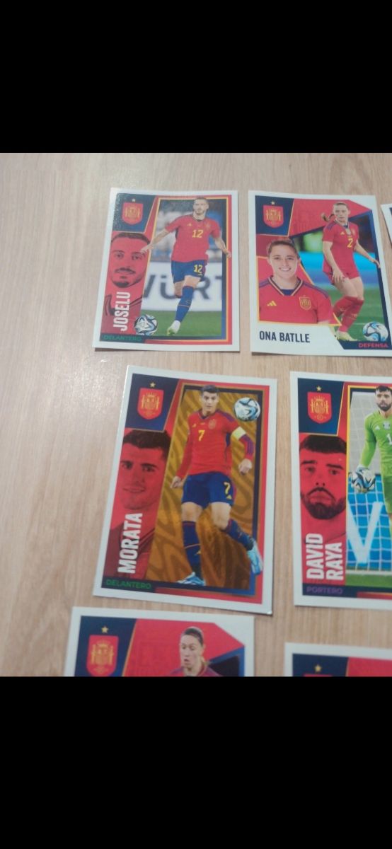 Cromos adhesivos selección española