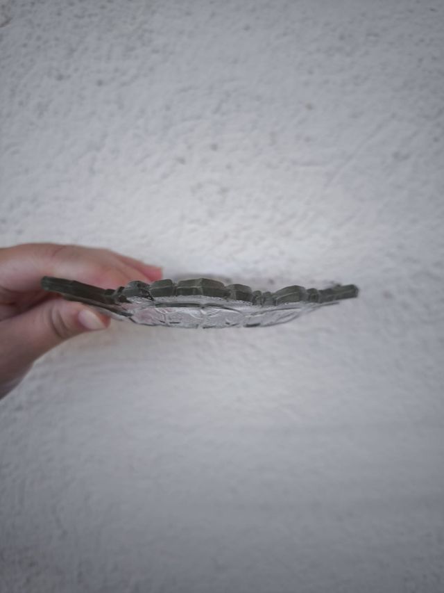 Platos antiguos vidrio