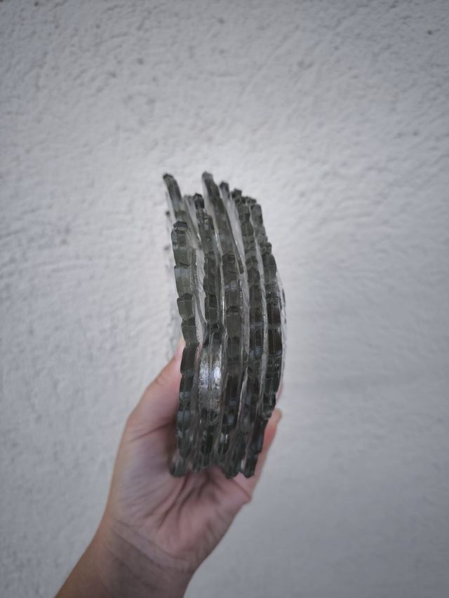 Platos antiguos vidrio