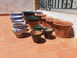Macetas de varios tamaños