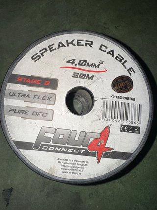 Cable ofc cobre puro car audio