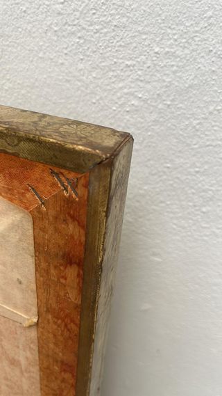 Espejo recubierto con metal en latón