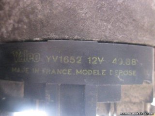 Alternador Renault super 5 YV1652 12V Valeo